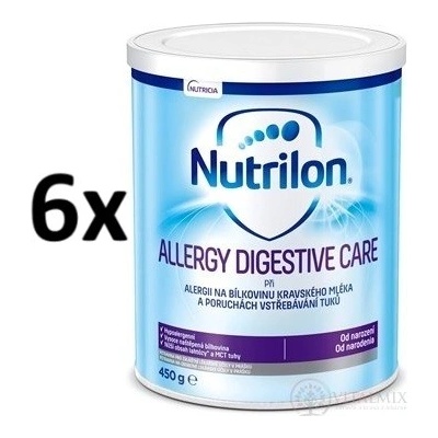 Nutrilon 1 Allergy Digestive Care počáteční mléčná výživa 6 x 450 g