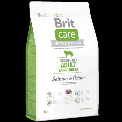 Brit Care Grain Free Adult Large Breed Salmon & Potato 3 x 12 kg – Hledejceny.cz