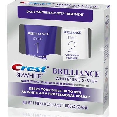 Procter & Gamble Bělicí gel na zuby a Crest BRILLIANCE 113 g a 65 g – Hledejceny.cz