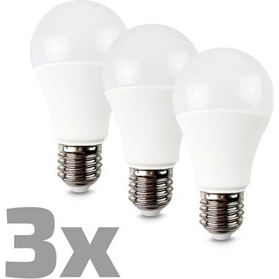 Solight LED žiarovka 3-pack, klasický tvar, 12W, E27, 3000K, 270°, 1080lm, 3ks v baleniu WZ530-3P