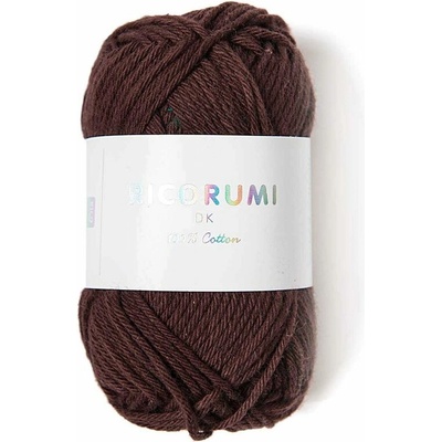 Rico Design Bavlnená háčkovacia priadza Ricorumi dk odtieň 057 čokoládová - 1 ks