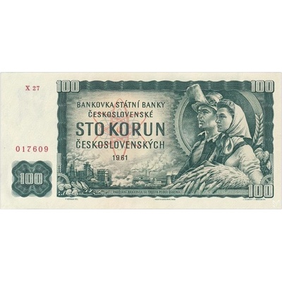 Státní banka československá ČNB Bankovka 100 Kčs 1961 UNC