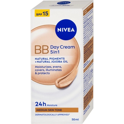 Beiersdorf Nivea BB denní krém 5v1 tmavý SPF15 50 ml – Hledejceny.cz