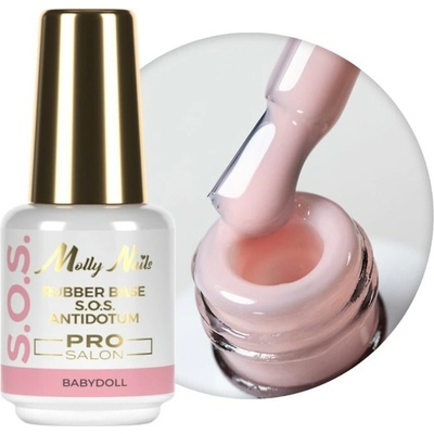 MOLLY Rubber Base S.O.S Antidotum Pro Salon Molly Nails Babydoll 15g