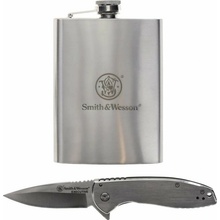 Smith & Wesson Set zatvárací nôž + ploskačka + lievik