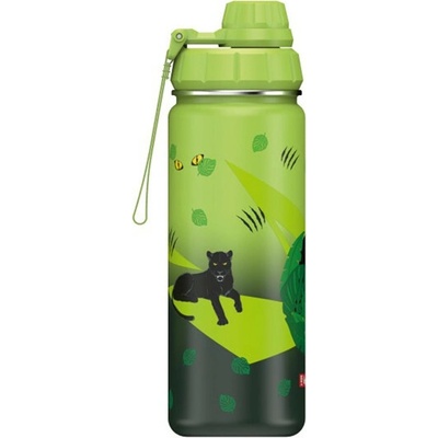 Step by Step izolovaná fľaška na nápoj z nerezovej ocele 500 ml Black Cat