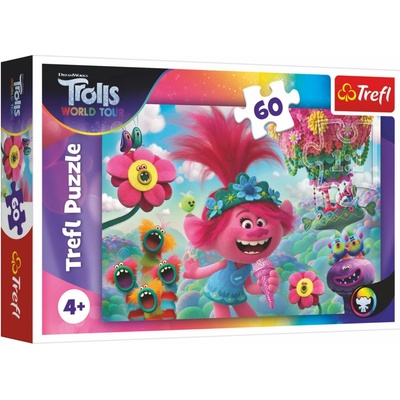 Trefl Trollové: Světové turné 60 dílků
