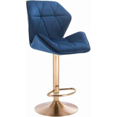 LuxuryForm Design Milano Max Velur na zlatom tanieri / modrá