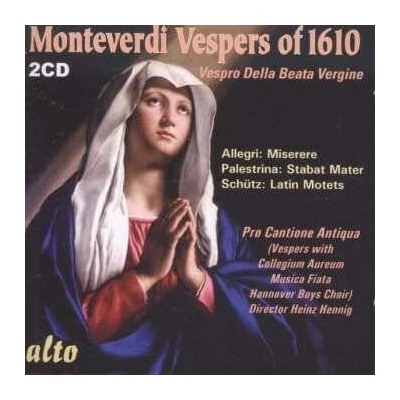 2 Claudio Monteverdi - Vespro Della Beata Vergine 1610 Miserere Stabat Mater Latin Motets CD – Hledejceny.cz