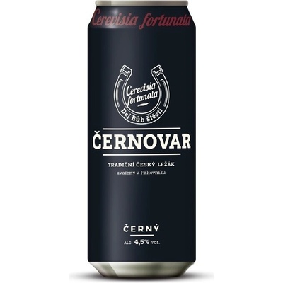 ČERNOVAR 12 tmavý ležák 4,9% 0,5 l (plech)