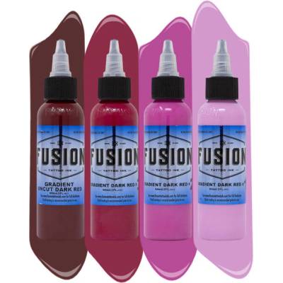 Fusion Ink Gradient dark red set 4 x 30 ml