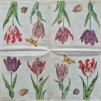 Ihr Ubrousek na decoupage Tulipány