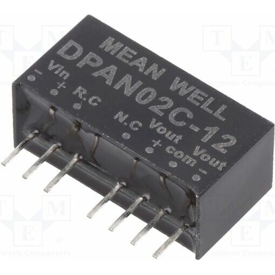 MEAN WELL DPAN02C-12 Měnič: DC/DC; 2W; Uvst: 36÷75VDC; Uvýst: 12VDC; Uvýst2: -12VDC; SIP8 – Hledejceny.cz
