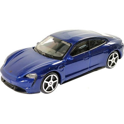 Bburago Porsche Taycan Turbo S modrá metalíza 1:43