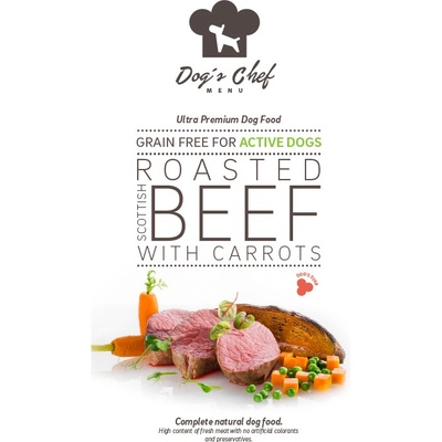 Dog's Chef Angus Beef with Cauliflower & Carrot Active Dogs 0,5 kg