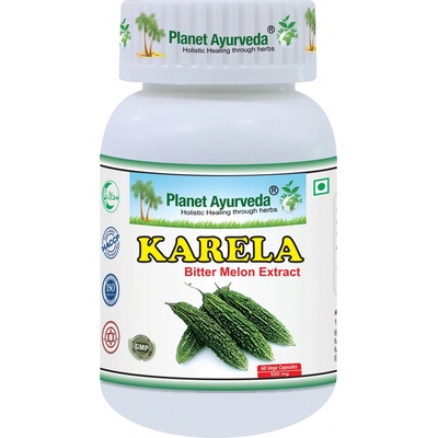 Planet Ayurveda Karela Hořká tykev extrakt 10:1 500 mg 60 kapslí