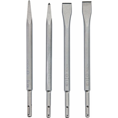 BOSCH Sada sekáčov SDS plus, 4 ks: 2 špicaté 250mm, 2 ploché 250mm 2607017516