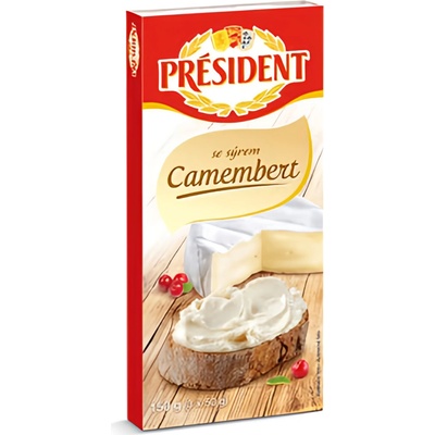 Président Tavený se sýrem Camembert 3x50 g 150 g