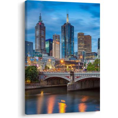 Obraz mesta Melbourne, jednodielny 50x70 cm