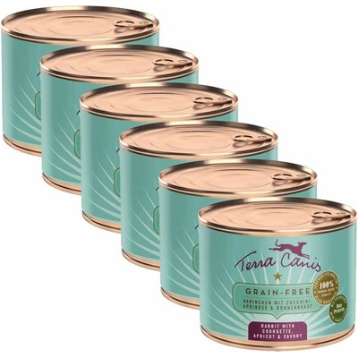 Terra Canis Grain-free Rabbit with courgette apricot & savory 6 x 200 g