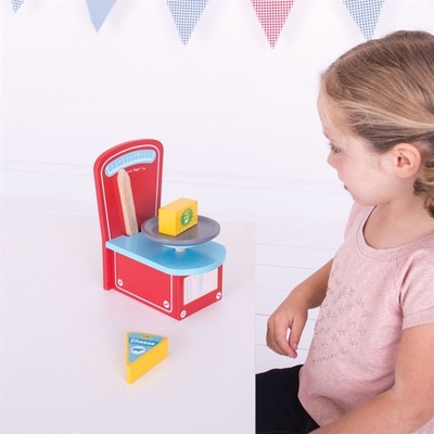 Bigjigs Toys dřevěné kuchyňská váha