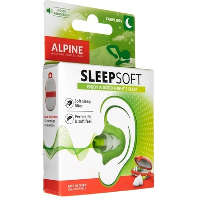 Alpine SleepSoft+MASKA špunty na spaní 1 pár