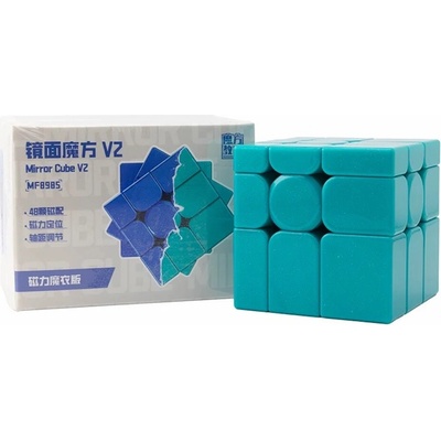 Mirror Cube 3x3 V2 Magnetic UV MFJS hlavolam modrá