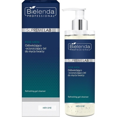 Bielenda Professional SupremeLab For Men osviežujúci a čistiaci gél na tvár 200 ml – Hledejceny.cz