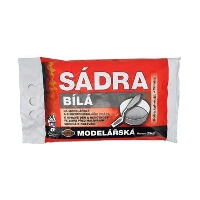 BARVY A LAKY HOSTIVAŘ Sádra bílá 3 kg