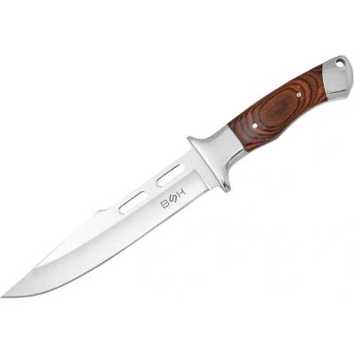 Bullshop BSH Adventure N-225C Clip Point Full Tang, 30,5 cm + puzdro