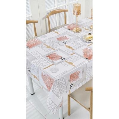 Obrus PVC MIS391, metráž, 20 m x 140 cm, červené koraly, IMPOL TRADE