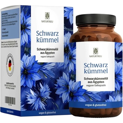 Naturtreu Černý kmín Komplex oleje z černého kmínu a vitamínu E 120 kapsúl