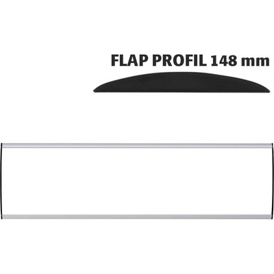 A-Z Reklama CZ Orientační nástěnná tabulka 148 × 600 mm - Flap Profil – kód UDS148NA60