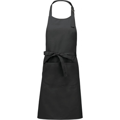 Kariban Zástěra Sommelier K890 s laclem COT20K89067099-dark grey Šedá tmavá