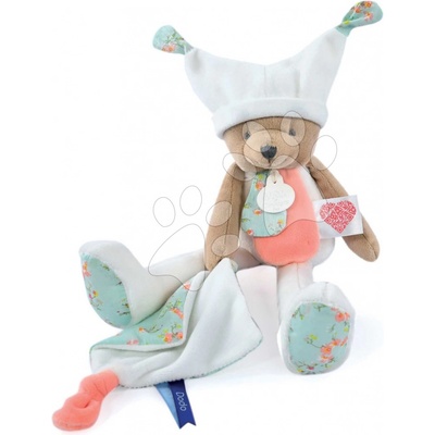 Doudou et Compagnie medvedík s handričkou Plush Bear White s QR kódom na rozprávky biely DC4060 35 cm – Hledejceny.cz