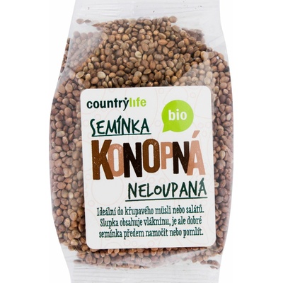 Country Life Konopná semínka neloupaná 250 g