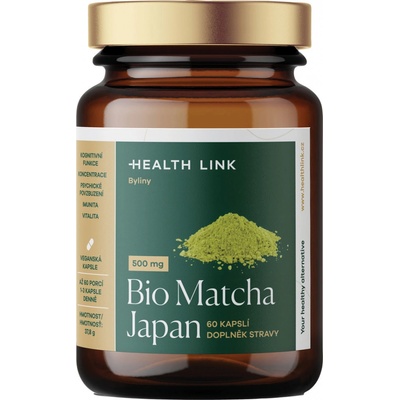 Health Link Matcha Japan 500 mg BIO 60 kapsúl