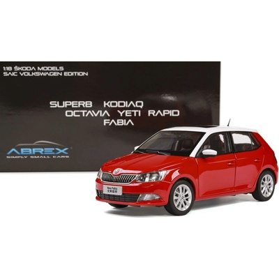 ABREX Škoda Fabia III 2015 Červená 1:18