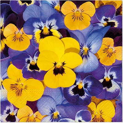 PAW Obrúsky TaT Looking Pansies 33x33cm