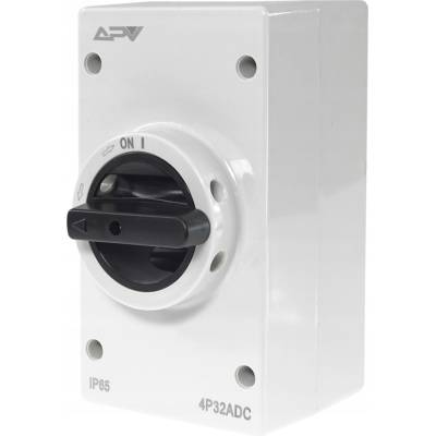 Adelid Izolačný DC odpínač 4P | 32A | 1000V DC | IP65 | hlavný vypínač pre fotovoltiku