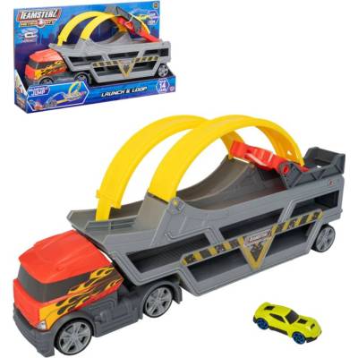 Teamsterz multifunkční transportér s 1 autíčkem a loopingem