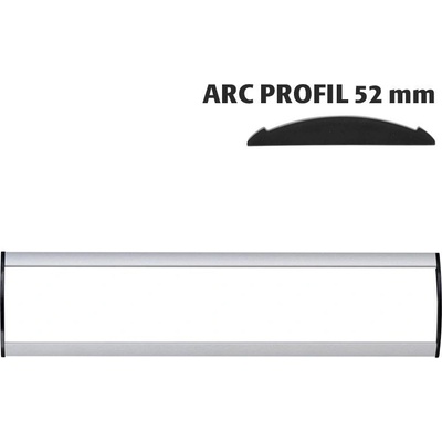 A-Z Reklama CZ Orientační nástěnná tabulka 52 × 300 mm - Arc Profil – kód UDS520NB30