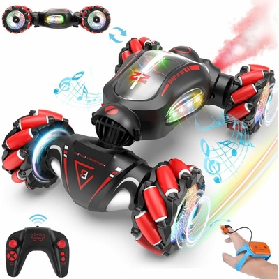 Fosgoit RC stunt auto RTR 1:18 s LED kouřovým efektem, černé