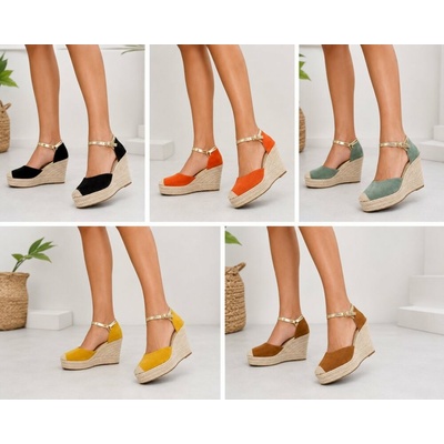Marquiiz espadrilky na klínku Černá