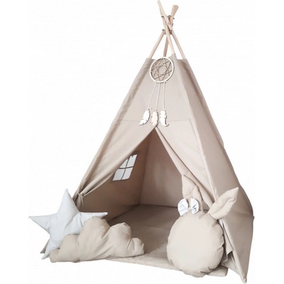 Nej-koberce Dětský stan Tipi Boho s lapačem snů