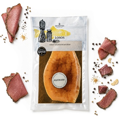 Trnečka Smoked Fish Losos uzený studeným kouřem Pastrami min. 100g – Hledejceny.cz