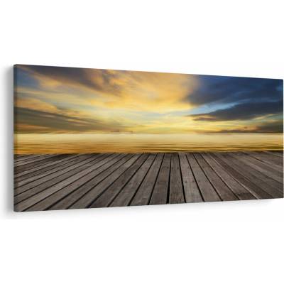 Obraz - Mólo s výhľadom, jednodielne 200x100 cm