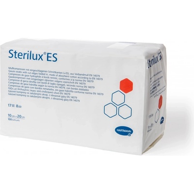 Sterilux ES Nesterilní kompres 10 x 20 cm 17 vláken 8 vrstev 100 ks