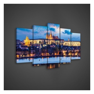 Obraz na plátne viacdielny - OB3519 - Praha 100cm x 60cm - S17