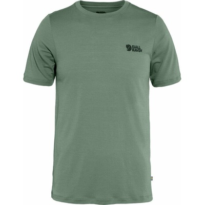 Fjällräven Abisko Wool Logo SS Patina Green